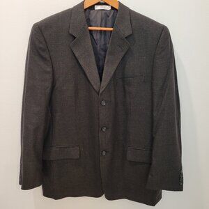 VERSINI Men's Sport Coat Jacket Blazer ~ Silk & Wool ~ 44R ~ Excellent Condition